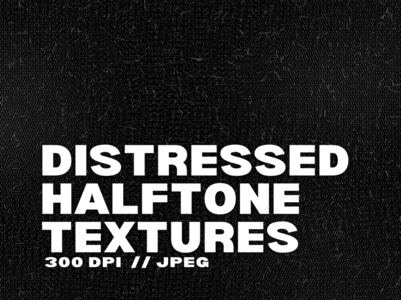 10 Distressed Halftone Textures