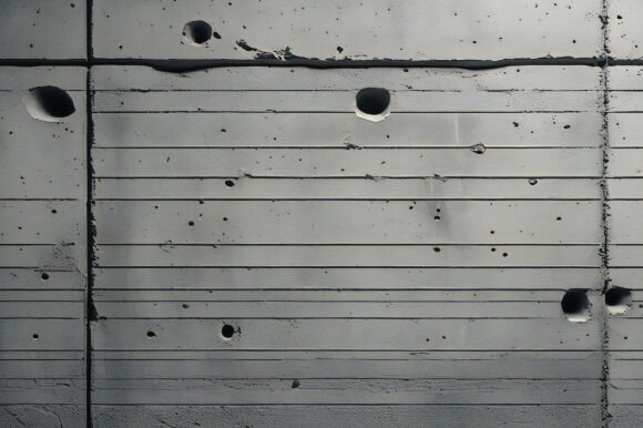 A Concrete Wall with Holes in It: A Versatile Background for Creative Projects