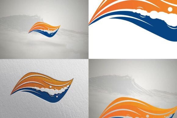 Abstract Fluid Wave Logo