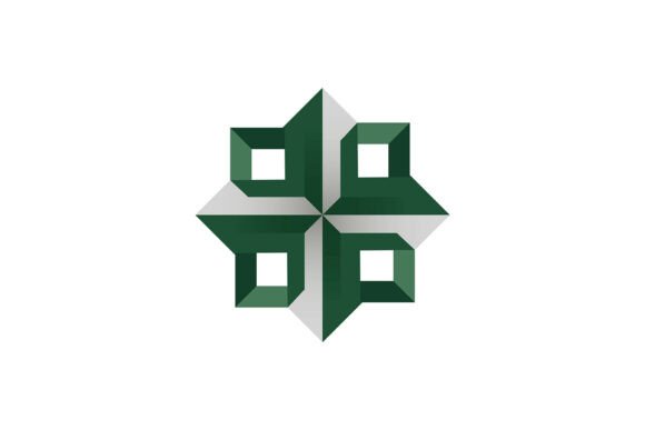 Abstract Star Shape Logo Design