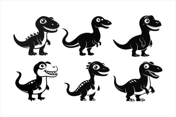 Friendly Dinosaur Icon Bundle: A Creative Resource for Designers and Businesses
