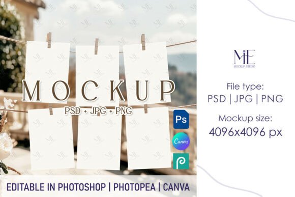 Seating Chart PSD PNG Canva Mockup Bunn